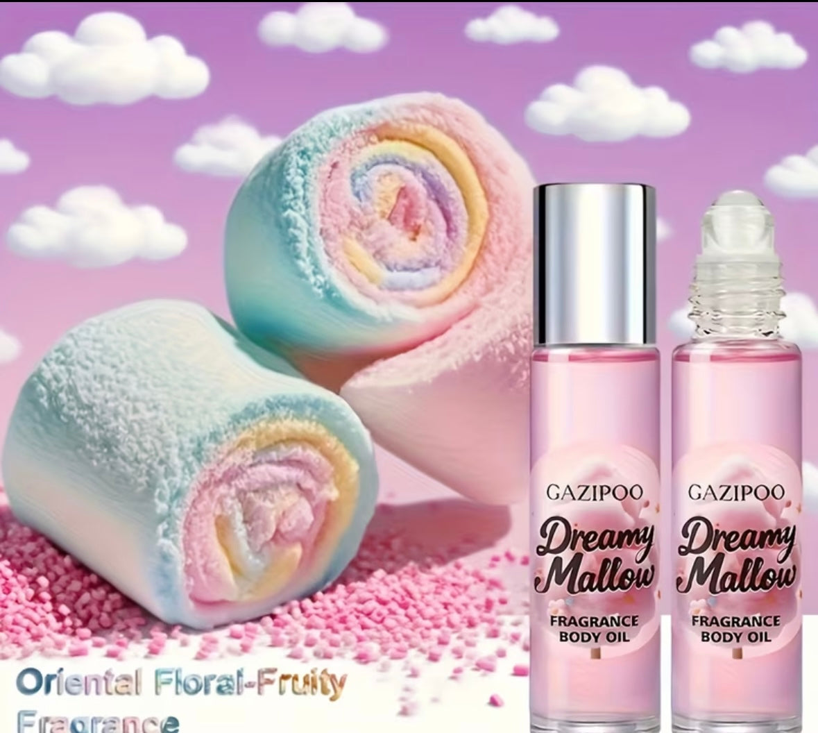 Alcohol free roll on fragrance