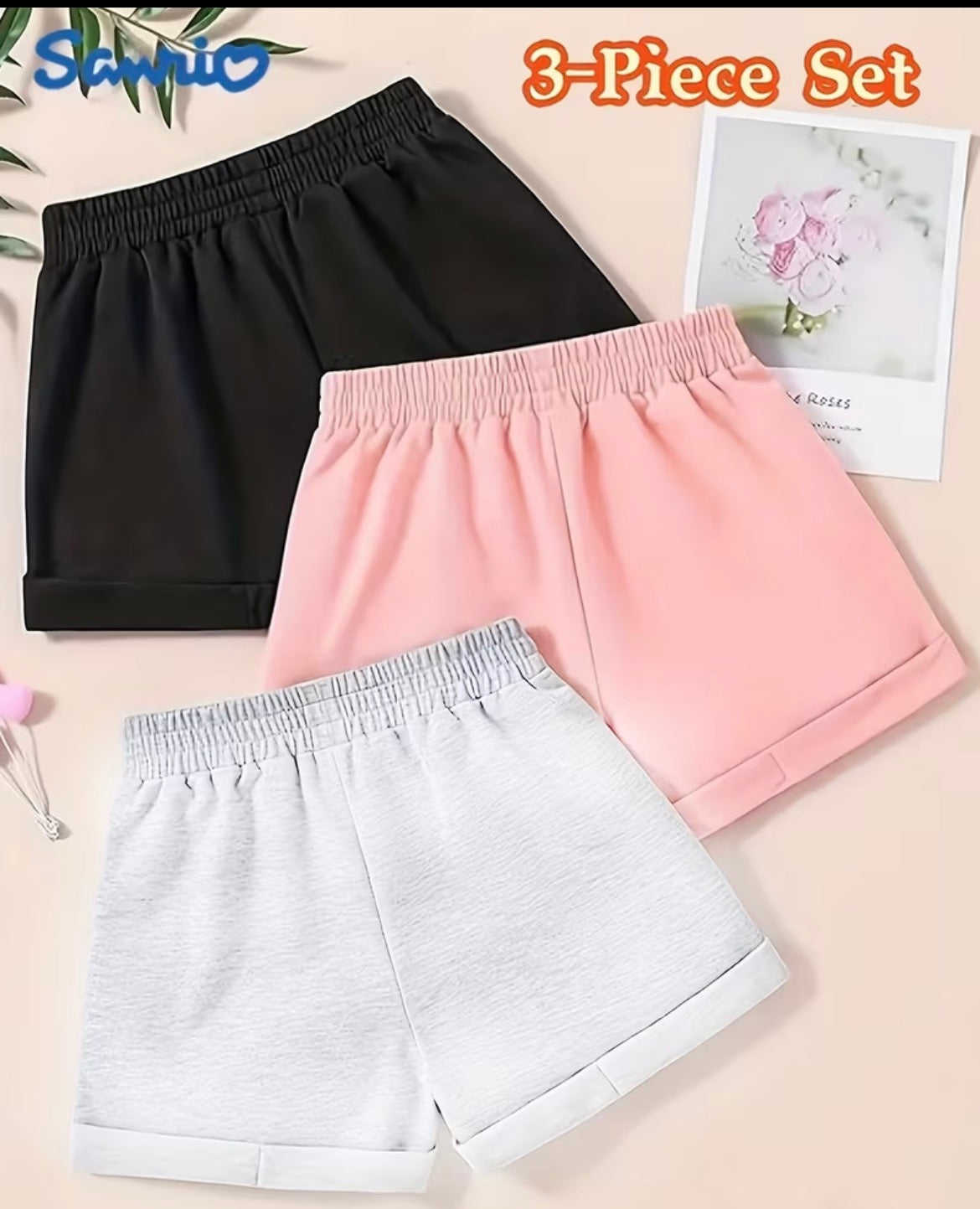 Girls 3PC Shorts
