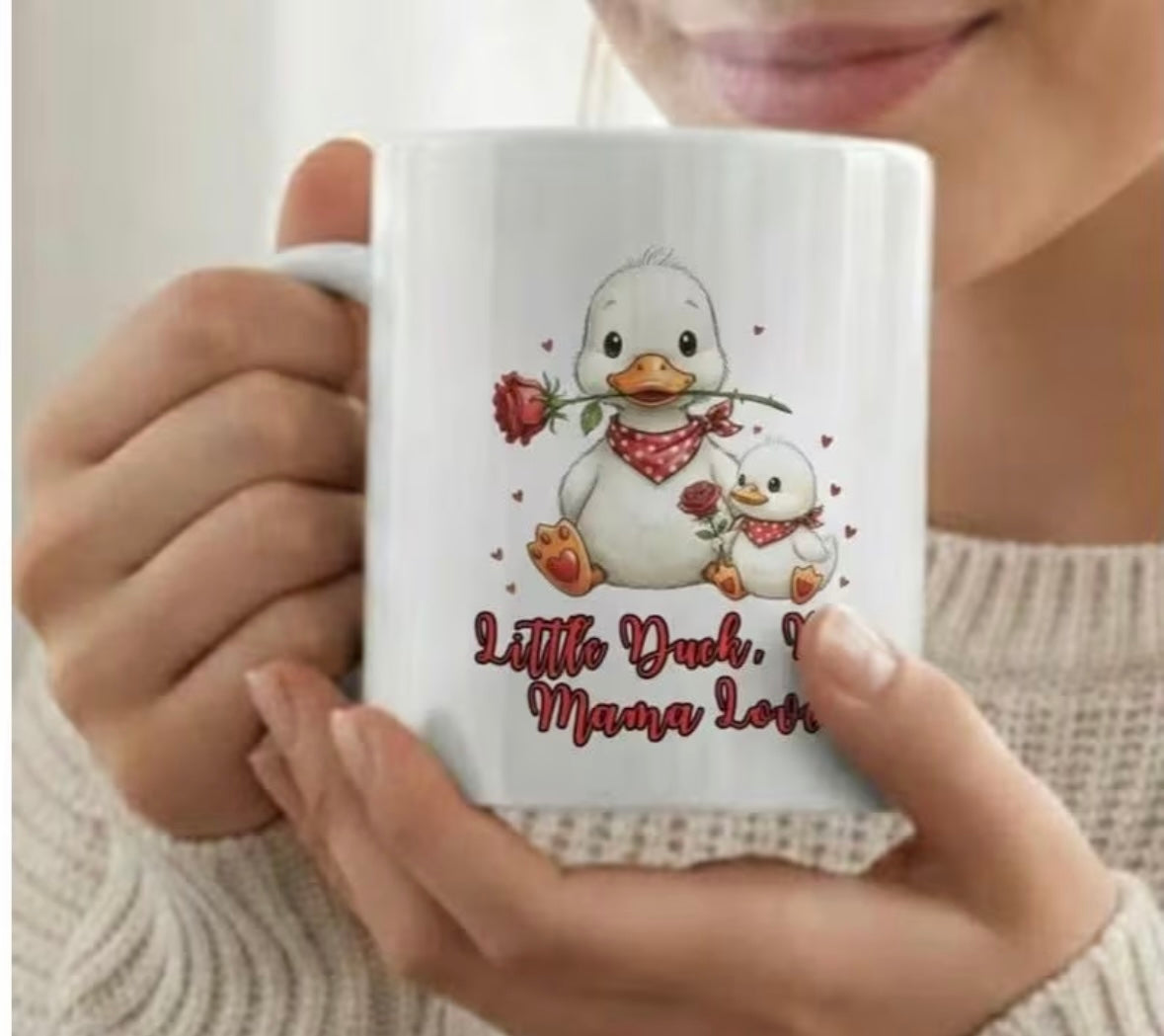 Duck mum & baby mug