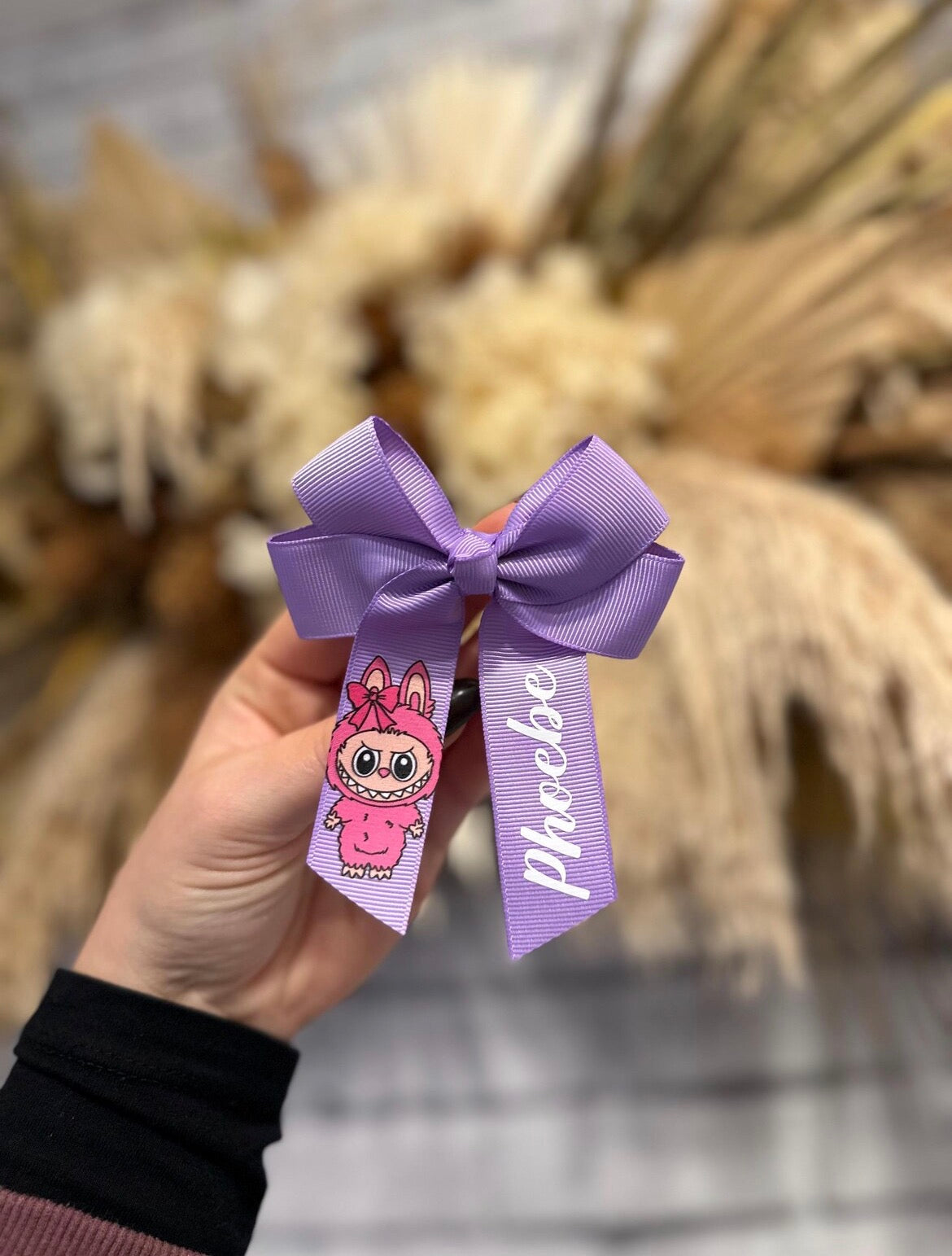 Personiled Hair Bow