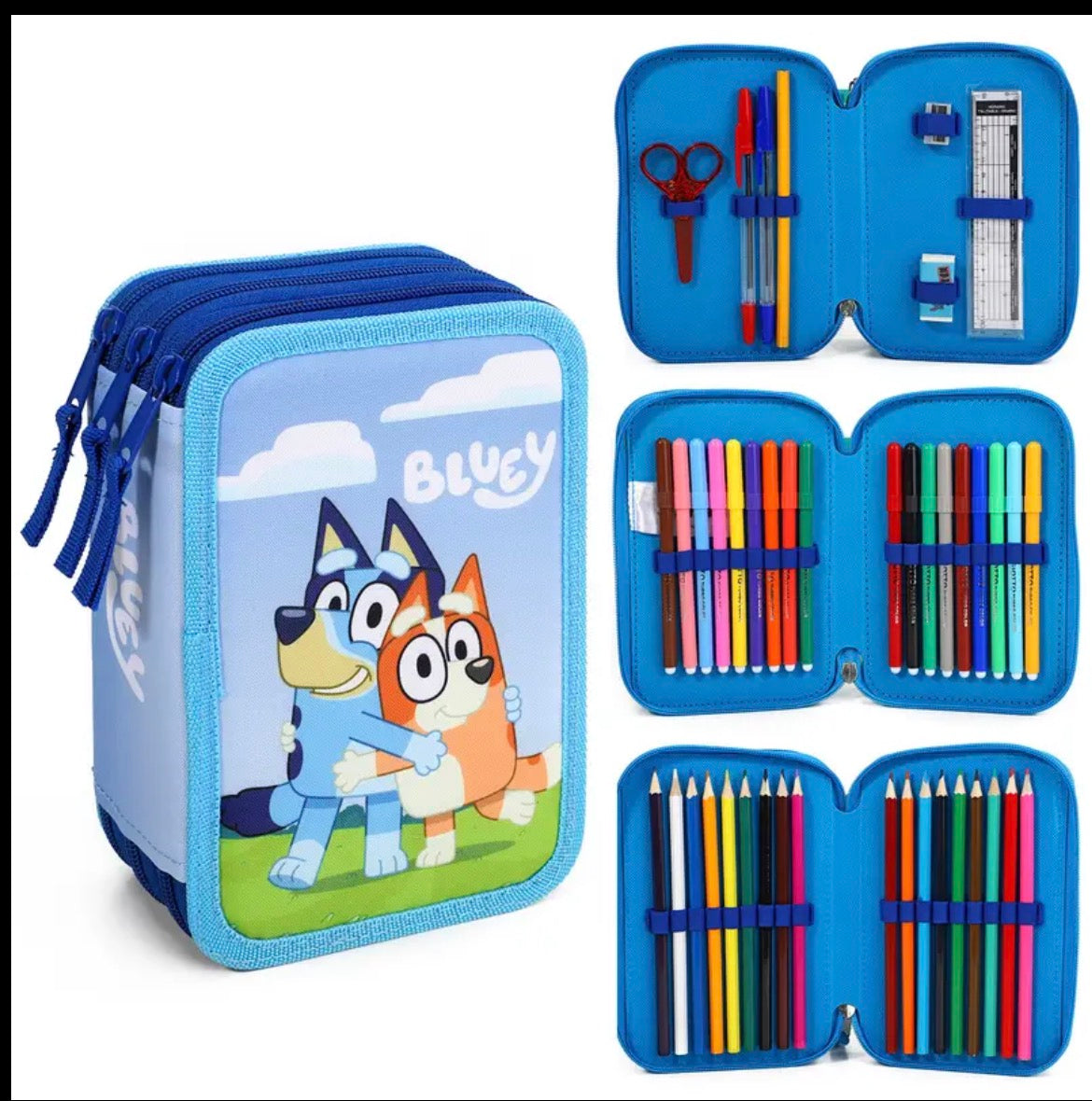 Blue Dog Pencil Case