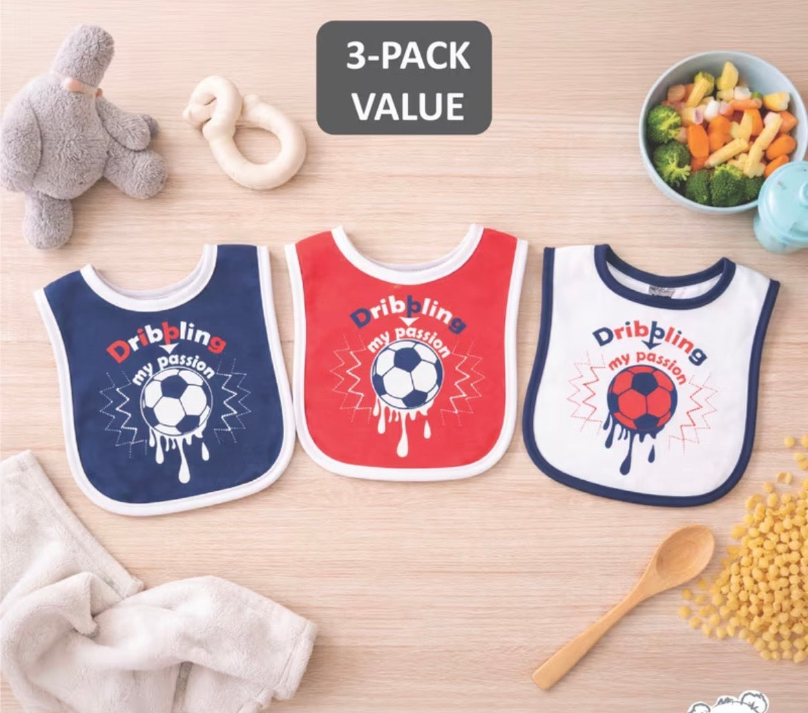 Pack Of 3 Baby Bibs