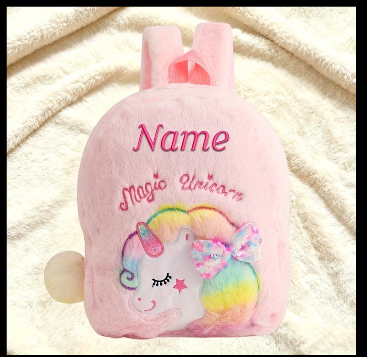 Personiled unicorn bag