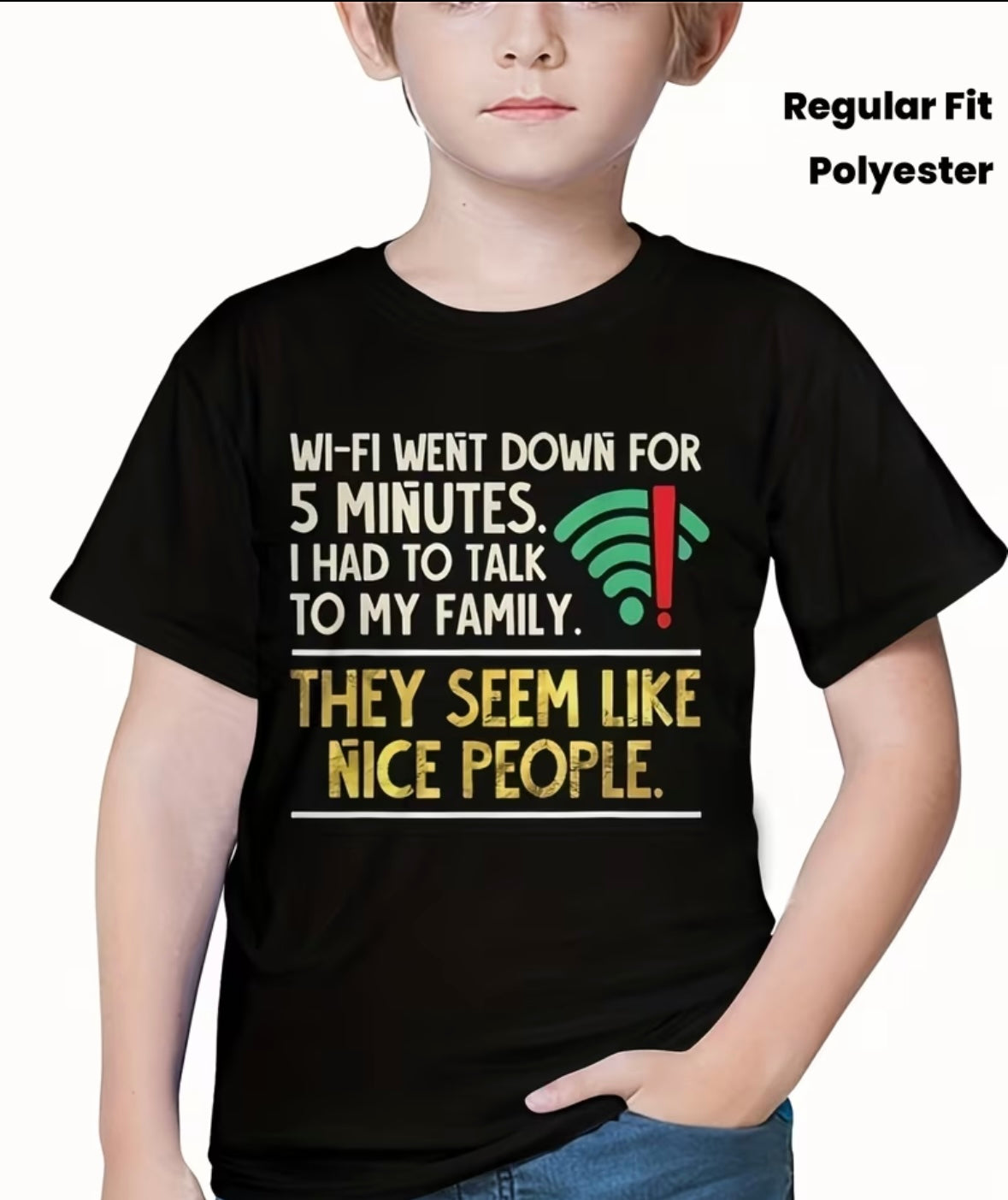 WiFi Chat with Friendly Family people T-shirt
