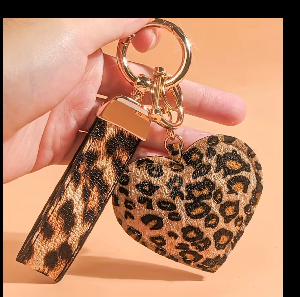 Lepord Print Bag Charm
