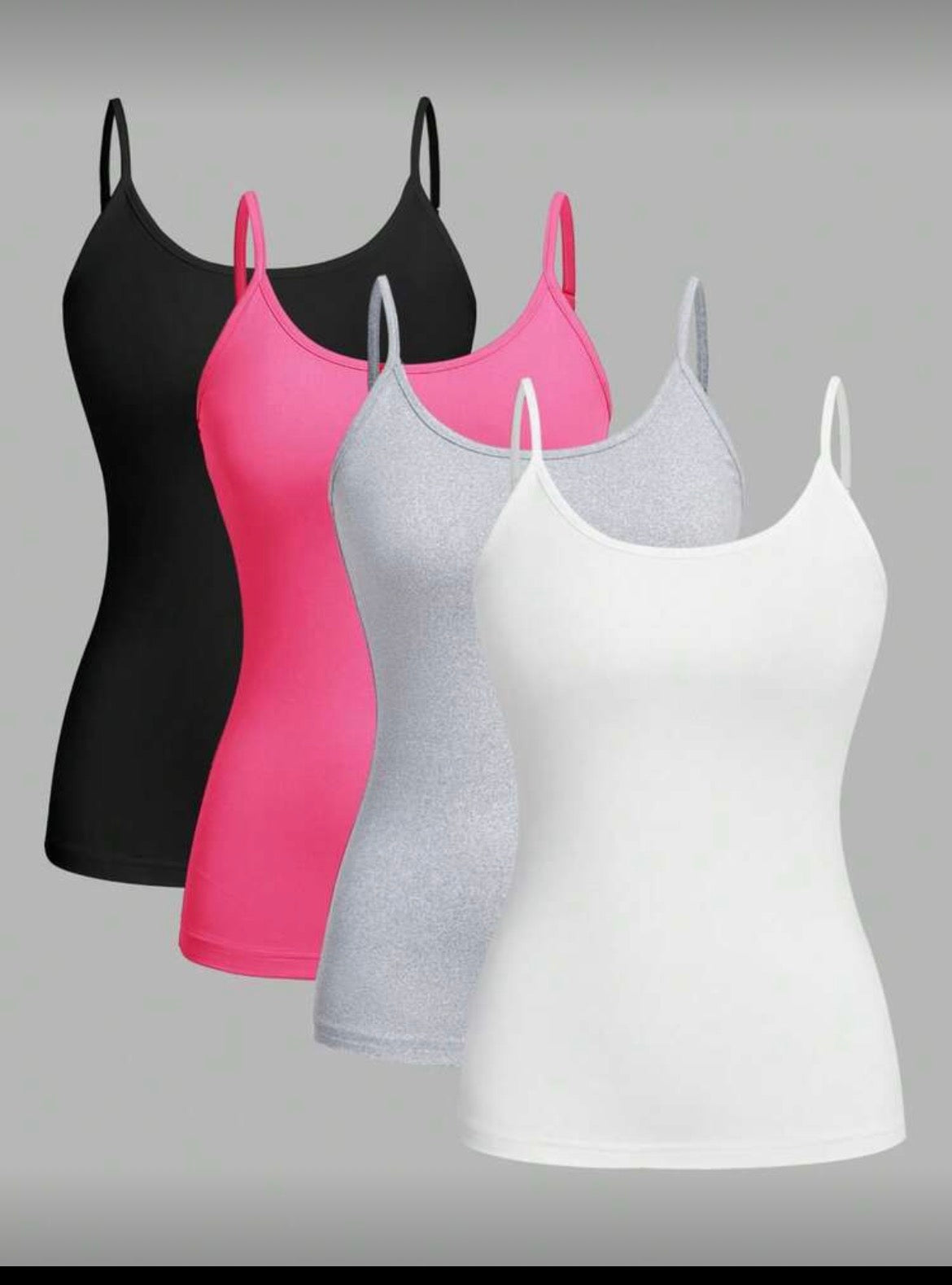 4PC Plus Size Vest Tops