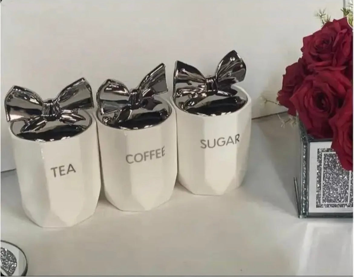 Tea Sugar Coffee Jars