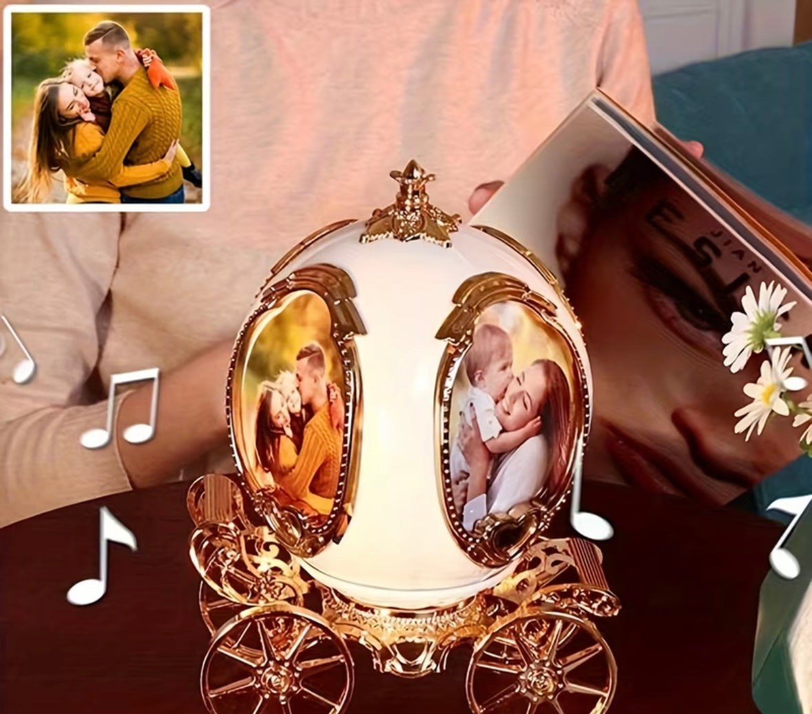 Customized Pumpkin Car Photo Music Box