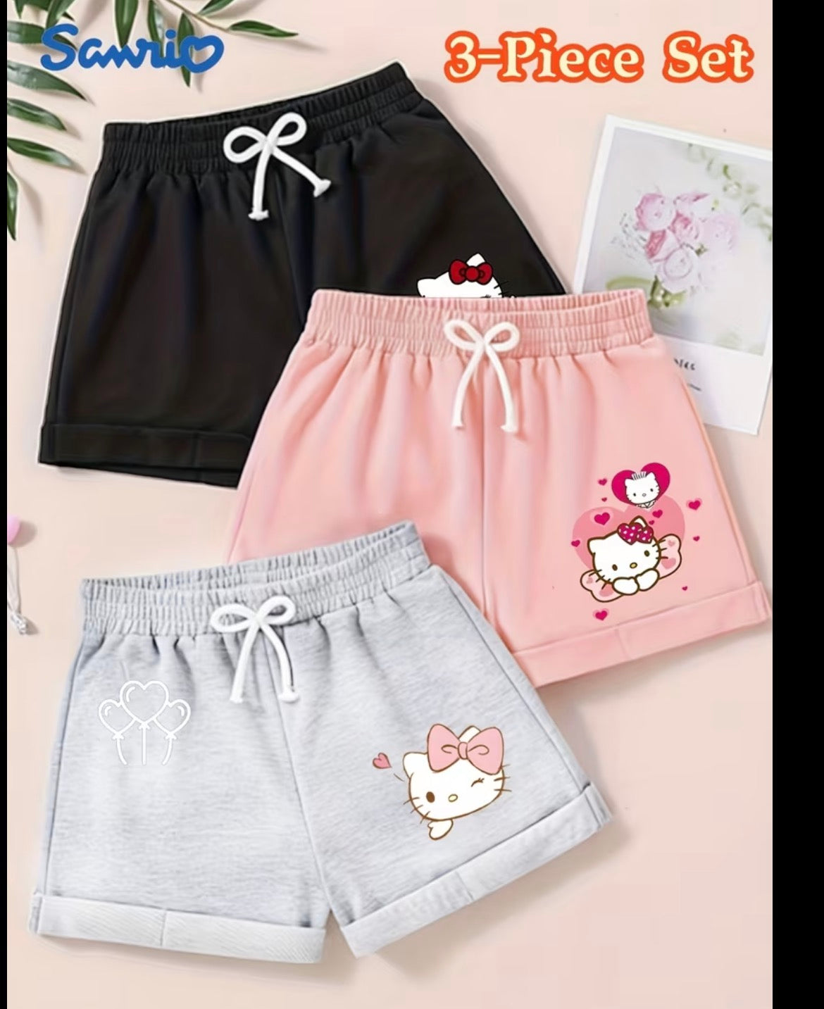Girls 3PC Shorts