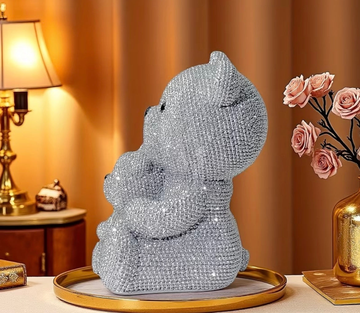 Crushed Dimond Bear ornament