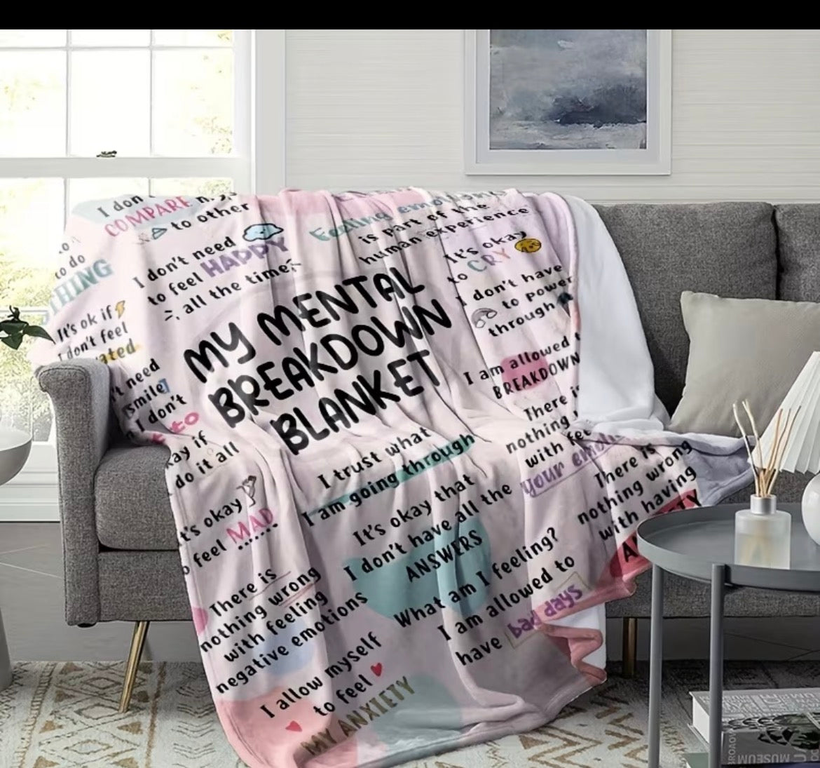 Mental Health BreakDown Blanket