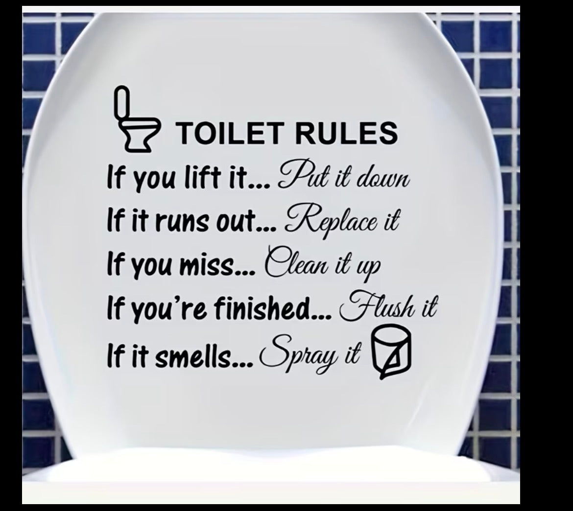 Toliet Sticker