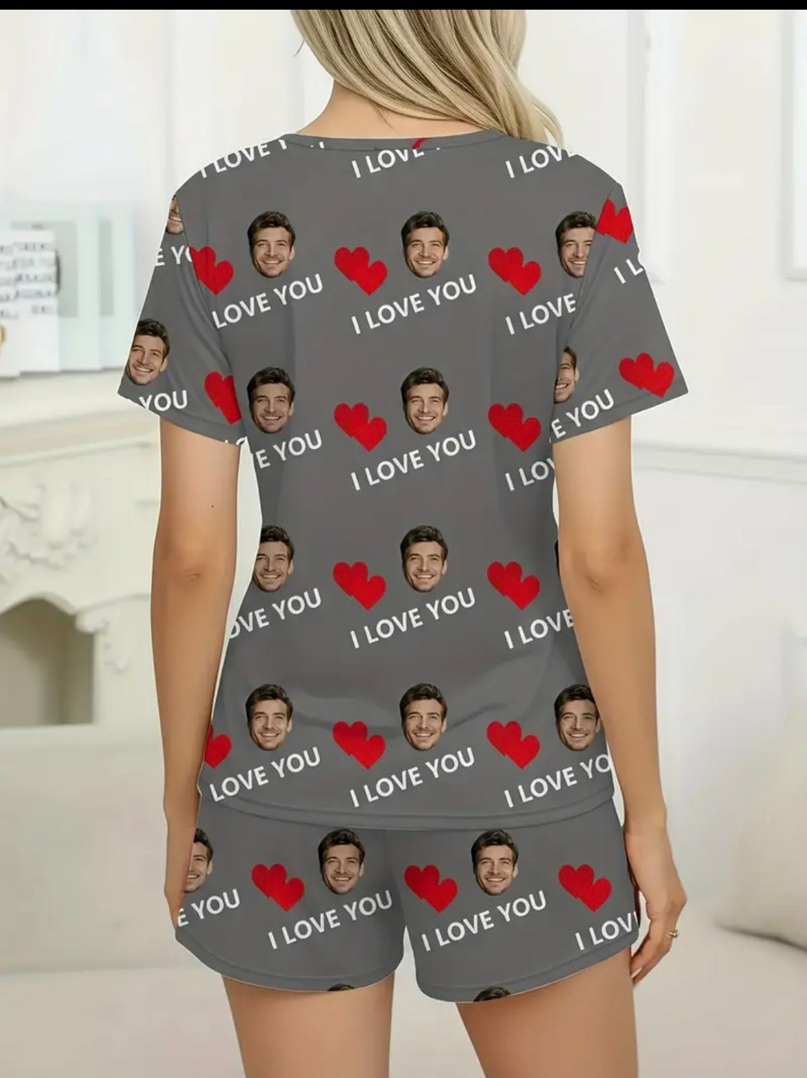 Women’s I love you Personiled Short Pjs