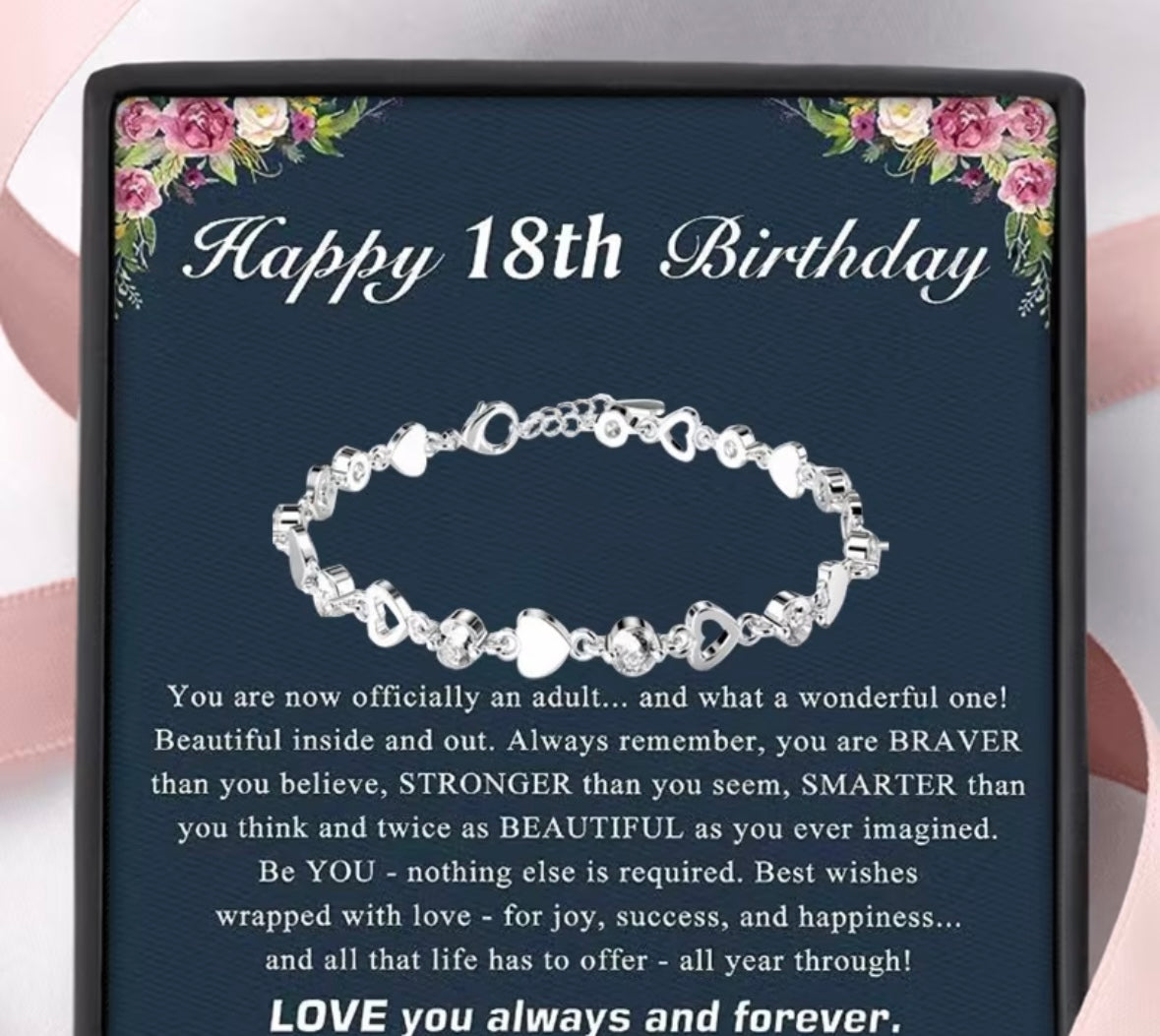 Happy 18th Birthday Bracelet