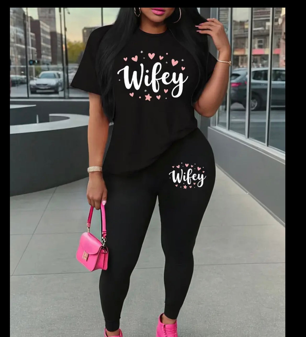 Plus Size Wifey TShirt &Leggings