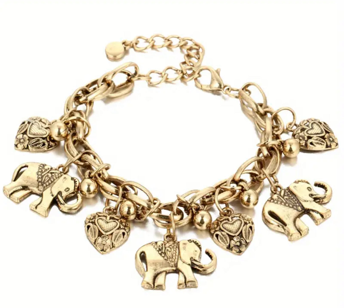 Elephant Charm Bracelet