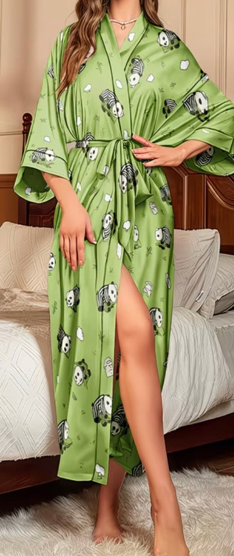 Plus Size Panda Dressing Gown