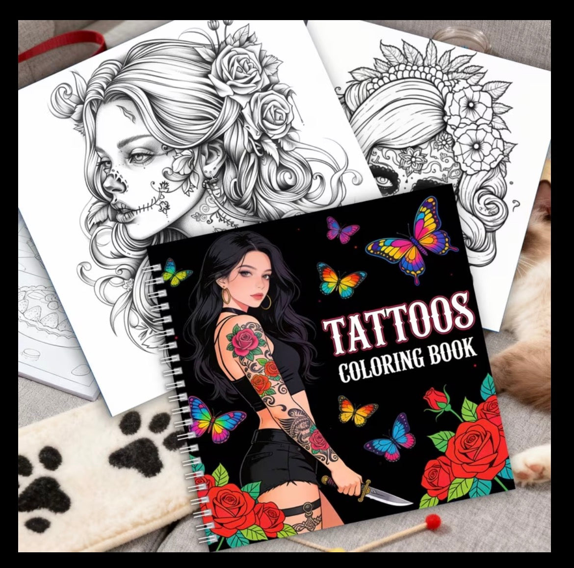 Tattoo Colouring Book