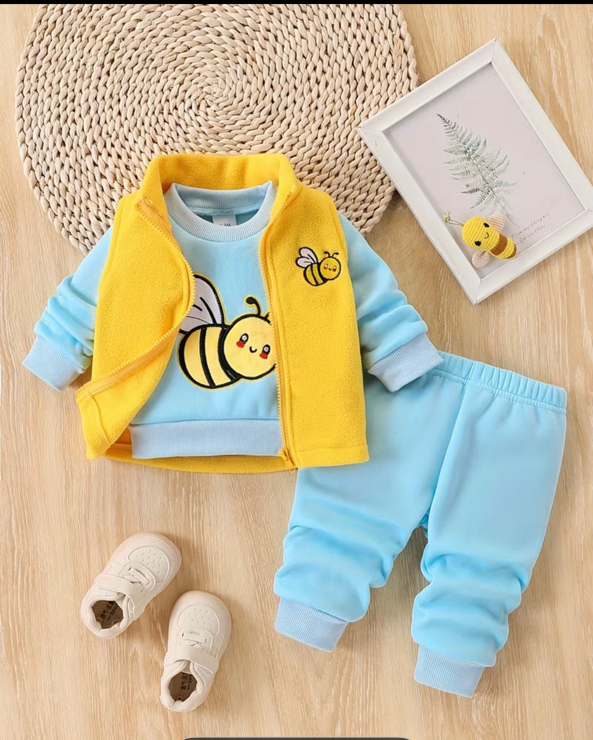 3PC Bee Baby Outfits