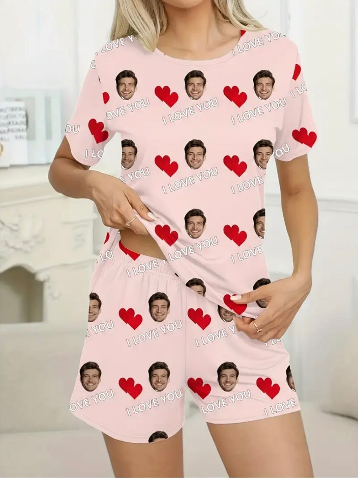 Women’s I love you Personiled Short Pjs