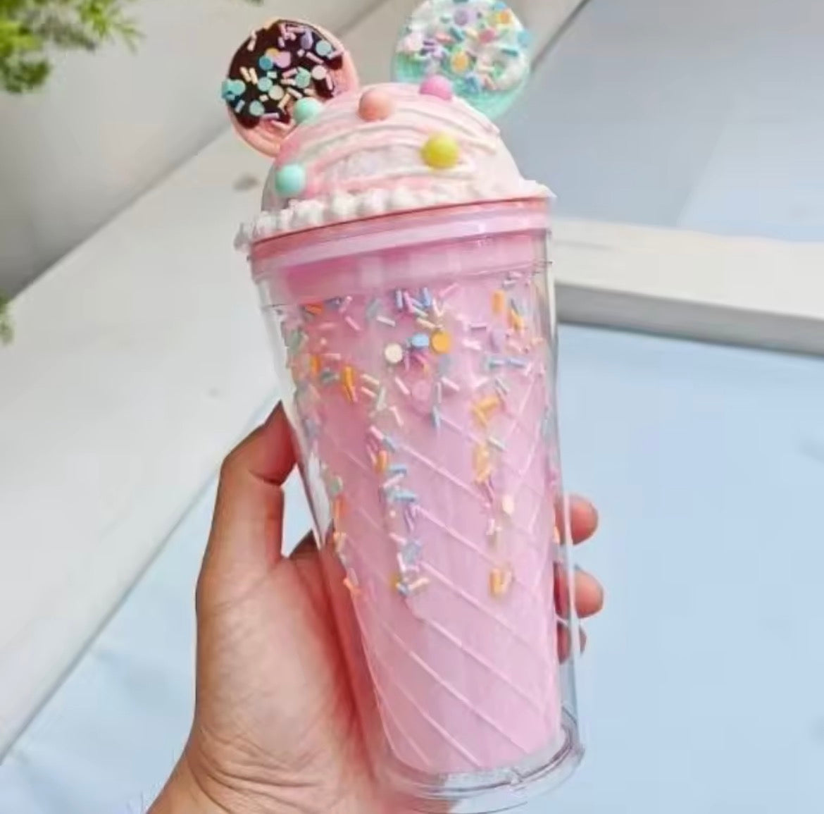 Mouse Cup With Straw