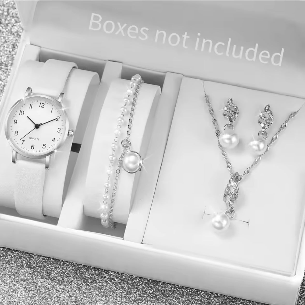 5/6pces Fashion Women’s Quartz Watch set