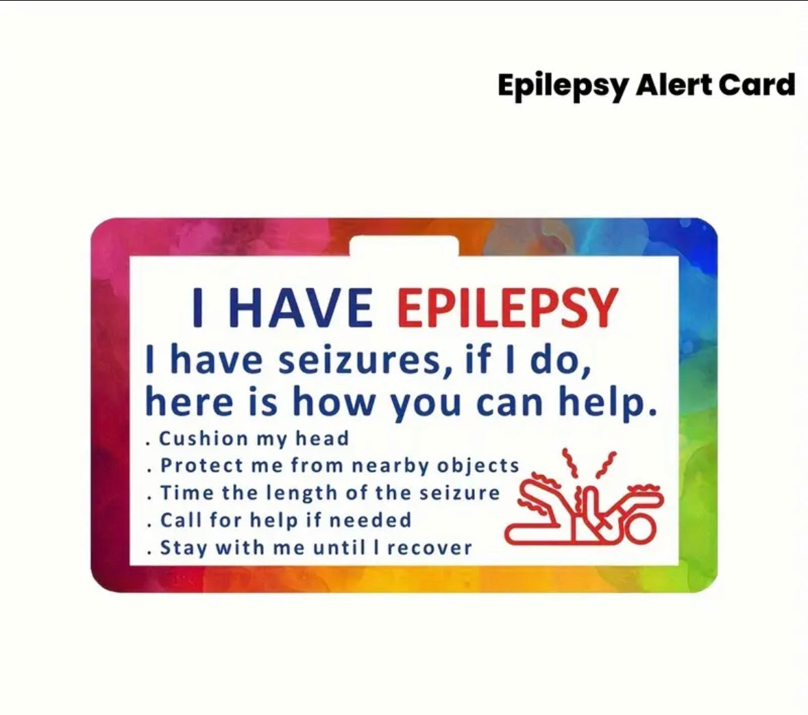 I have epilepsy card plus lanyard