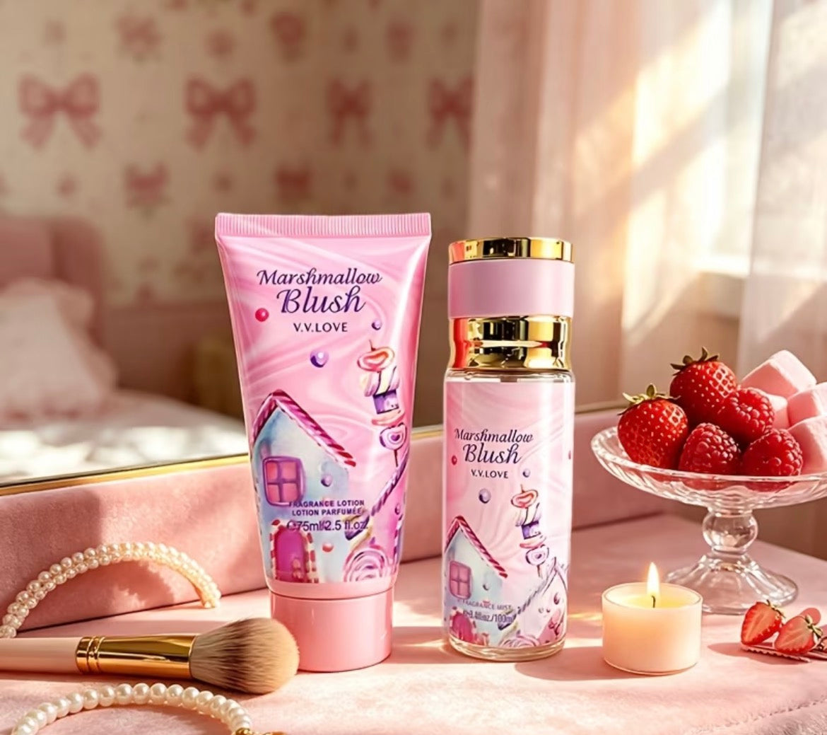 2pcs Marshmallow Blush Fragrance Care Set