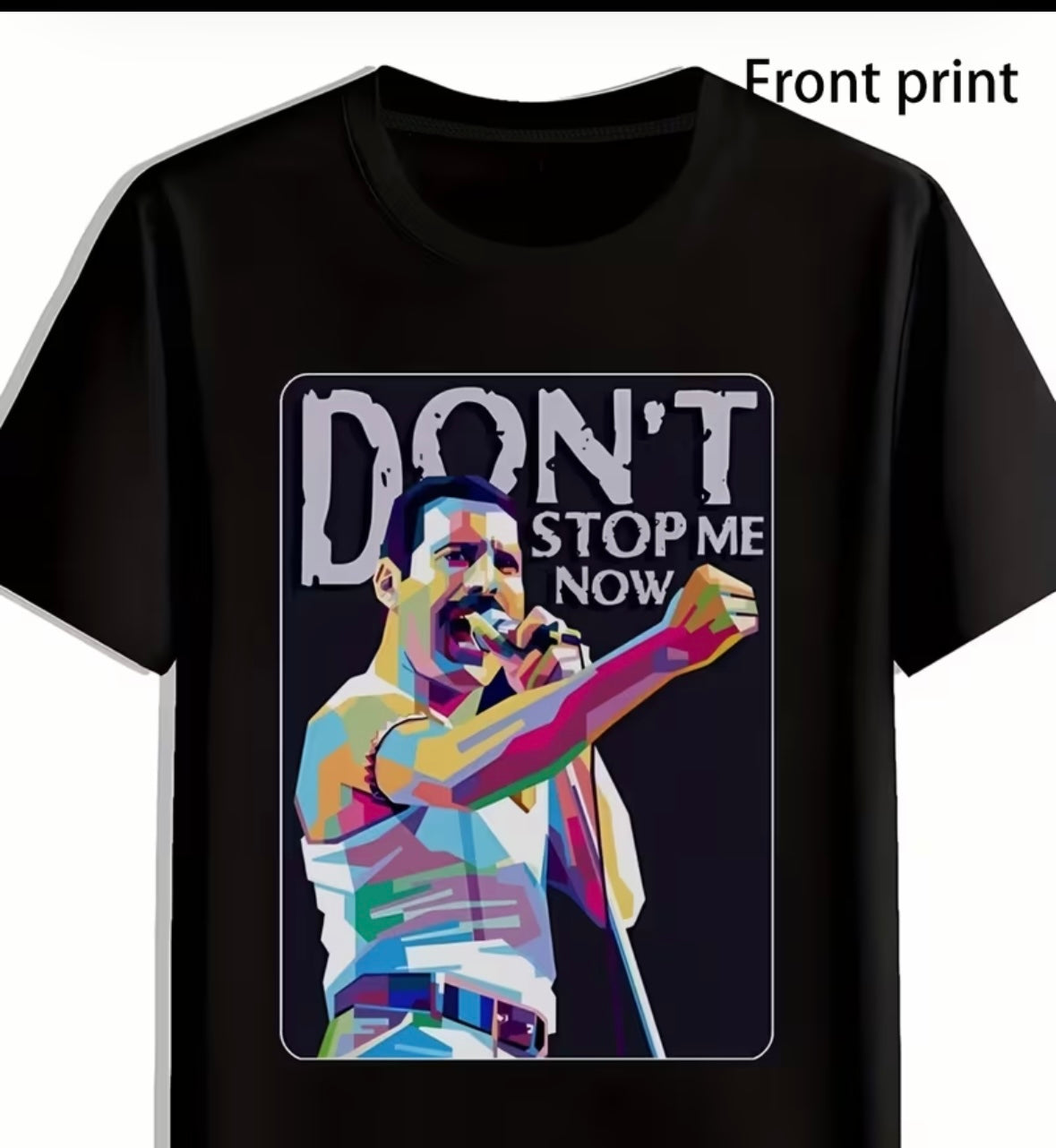Freddy Mercury Pop Art Print women’s round neck T-shirt