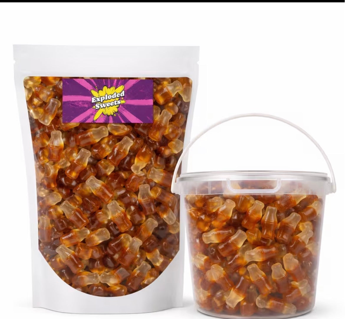 Cola Bottles Bag & Tub