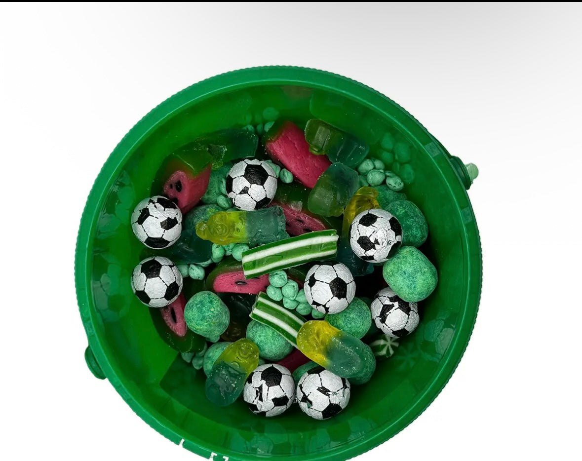 Football Themed Candy Tubs Pick n mix Sweets