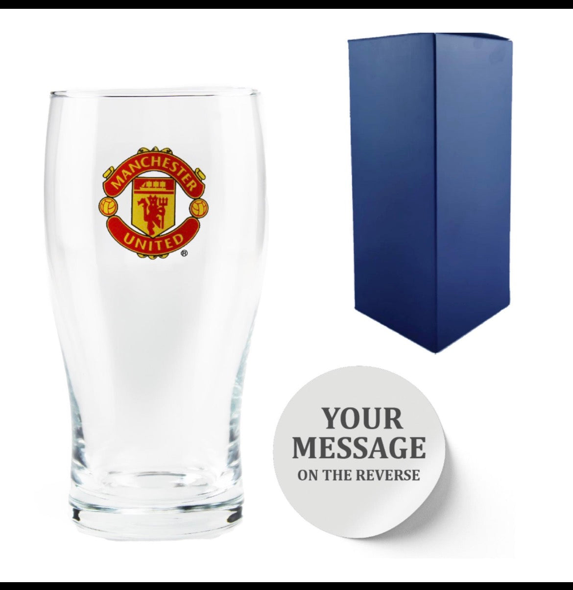 Personiled Manchester United Glass