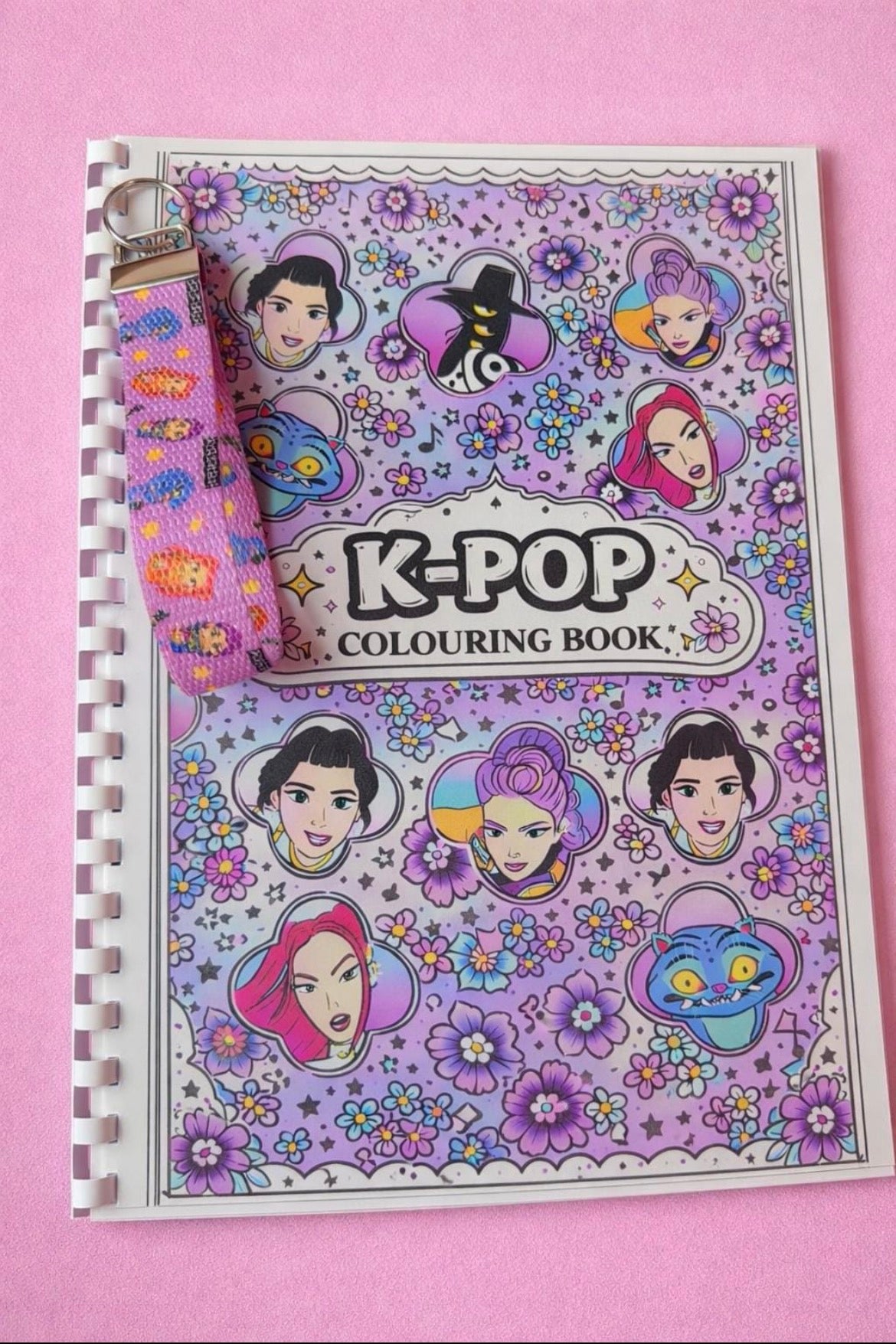K-Pop Demon Hunter Colouring Book for Kids | Children’s Colouring Book with Personalised Name Keyring | Unique Gift for Children