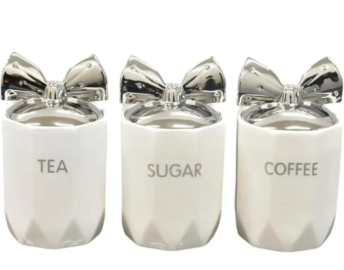 Tea Sugar Coffee Jars