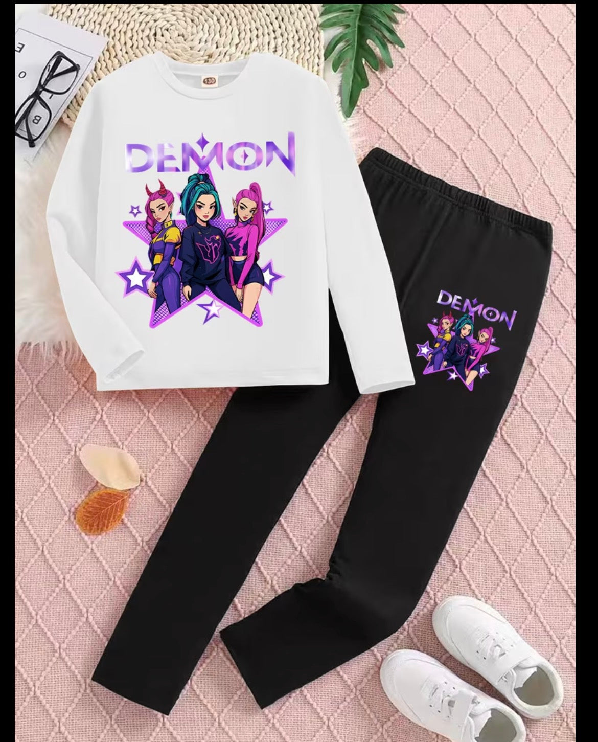 Girls K Pop Jumper & Trousers