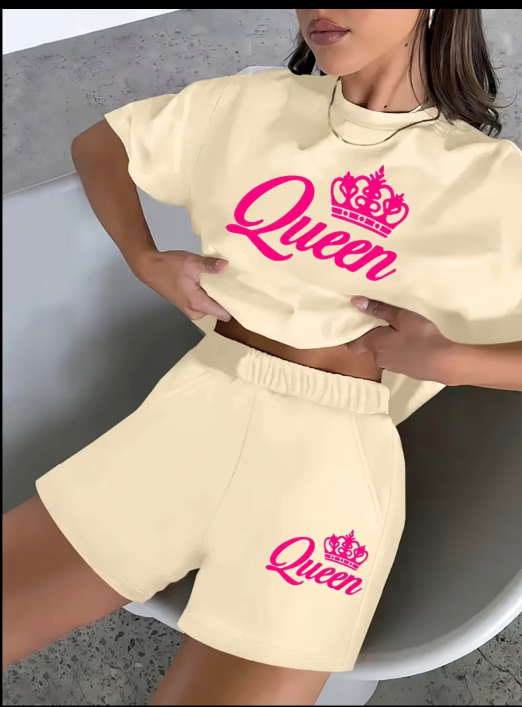 Women T-shirt & Shorts Set