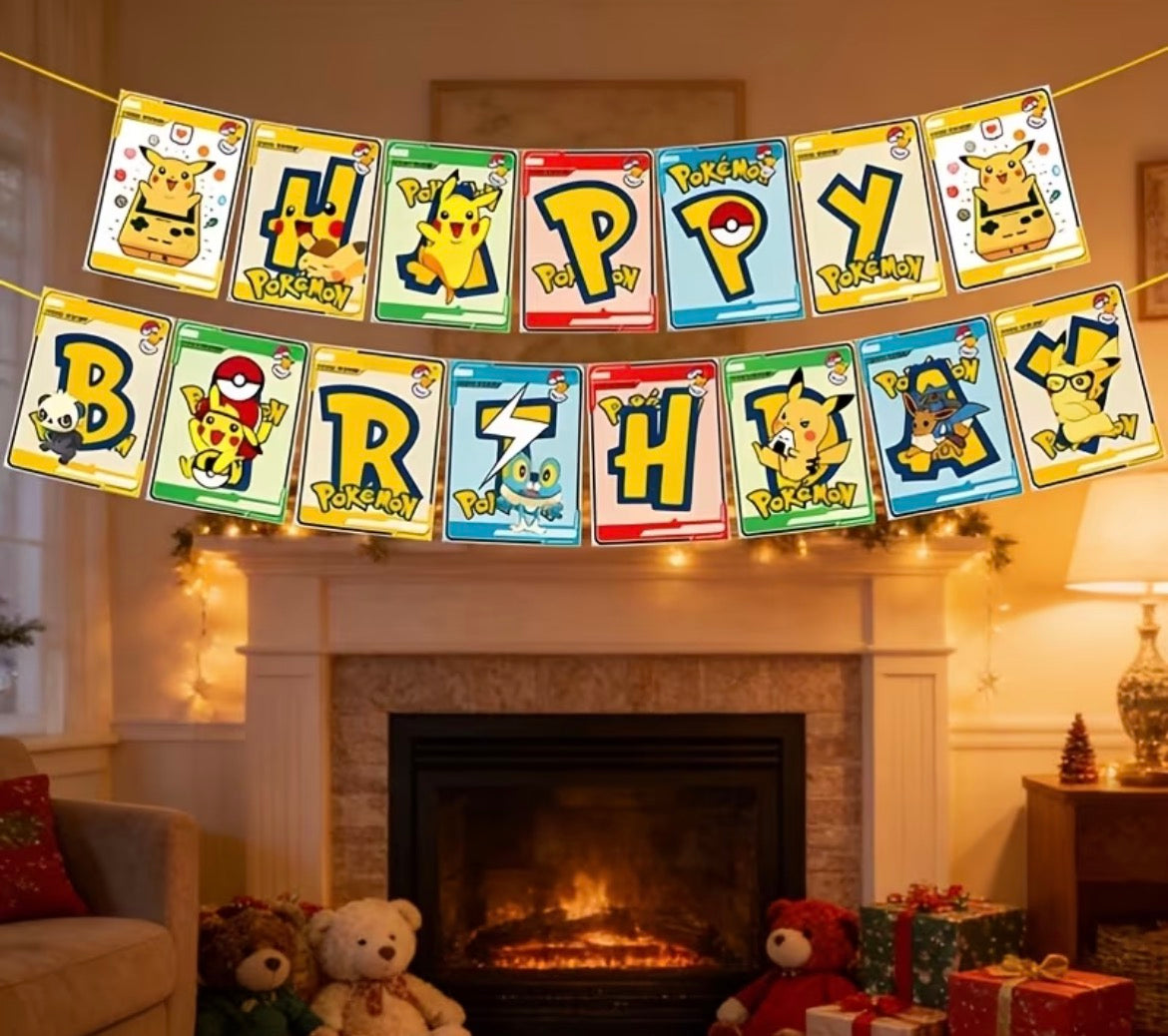 Pokey Happy Birthday Banner
