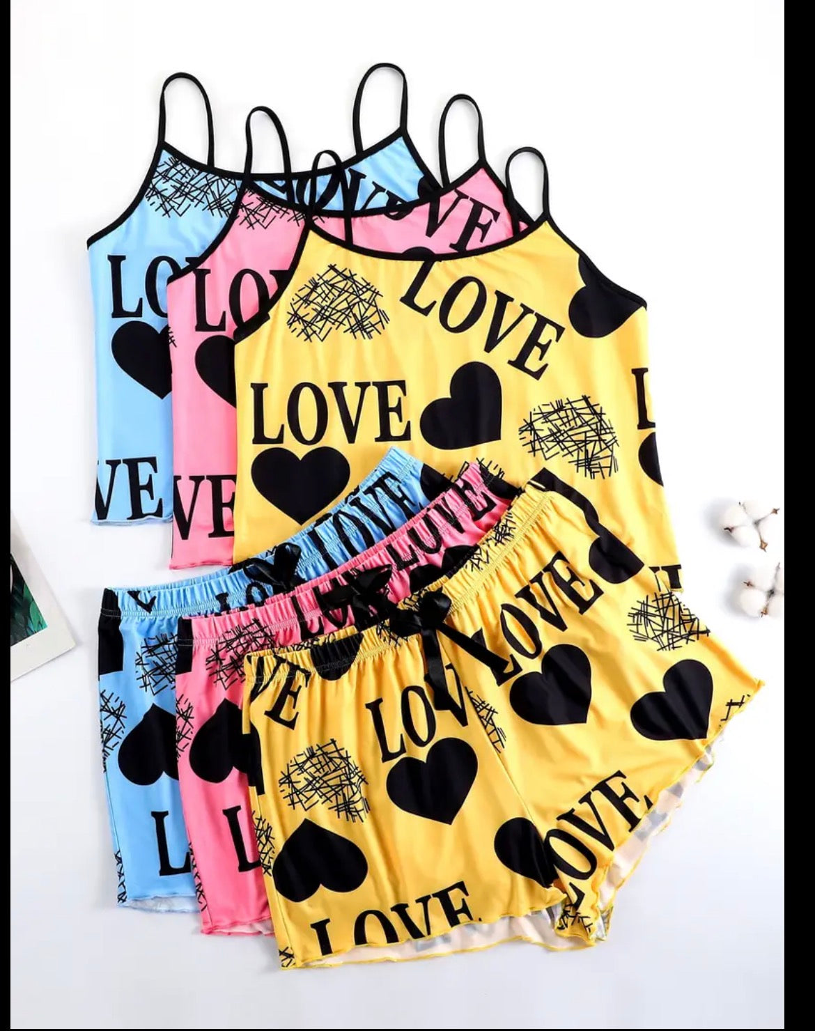 3PC Women’s Plus Size Short Set Pjs