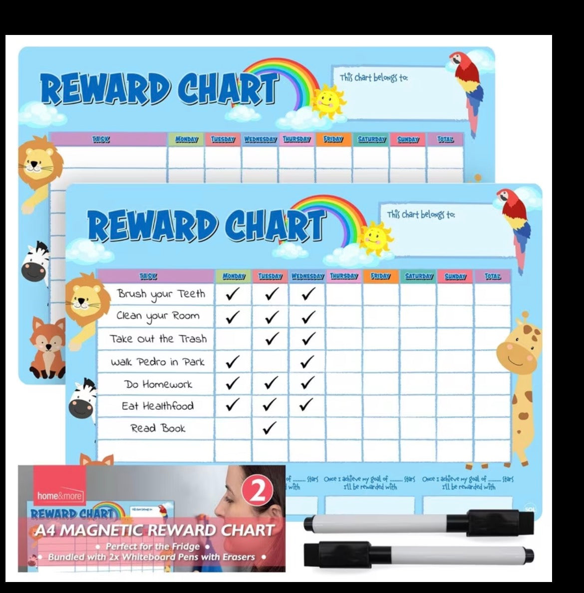 X2 Kids Rewards Chart