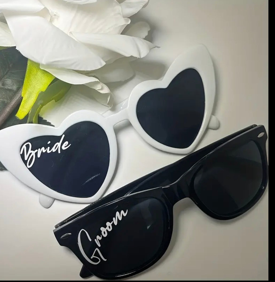 2PC Groom & Bride Glasses