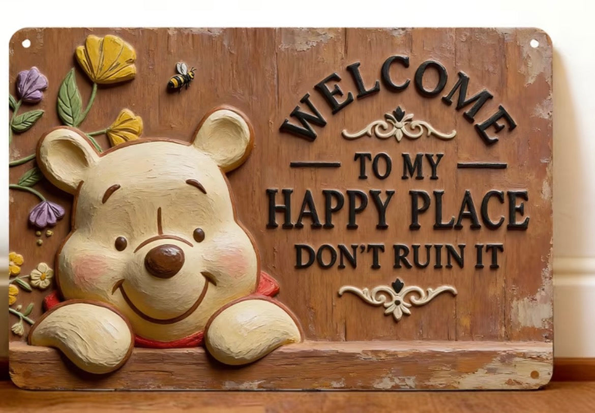 Pooh Wall Sign