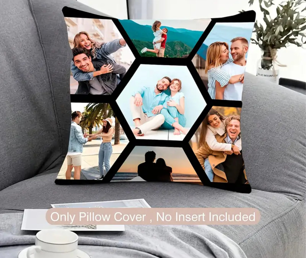 Personalised Cushion COVER - 7 Images