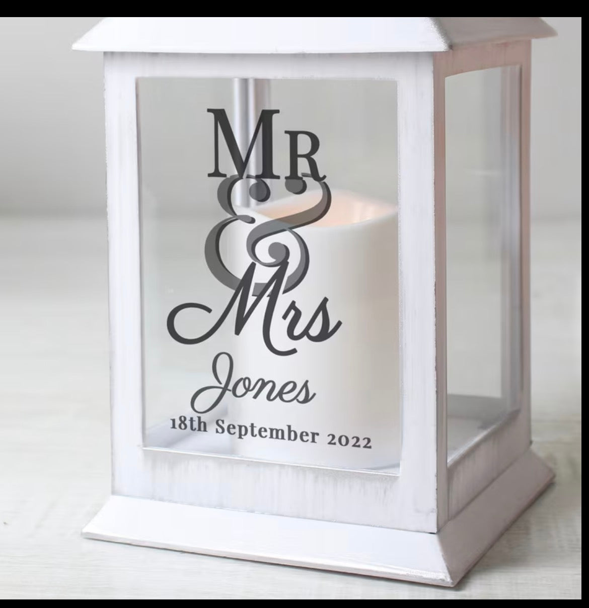Personiled Mr & Mrs Lantern