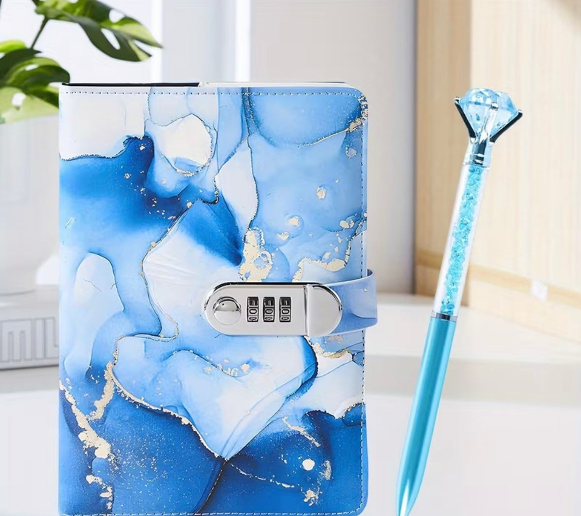 Diary with Lock and Pen set