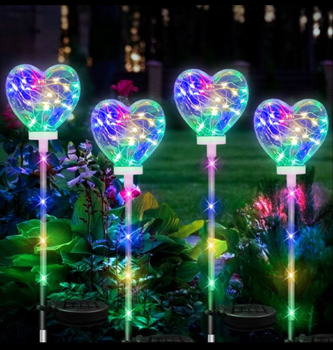 Outdoor Heart Solar Led Lights