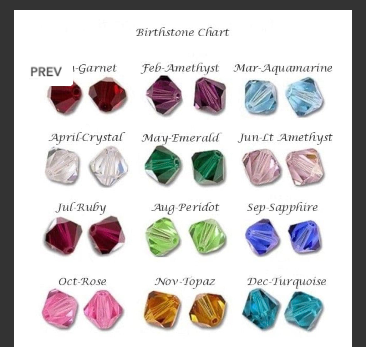 Birthstone Braclet