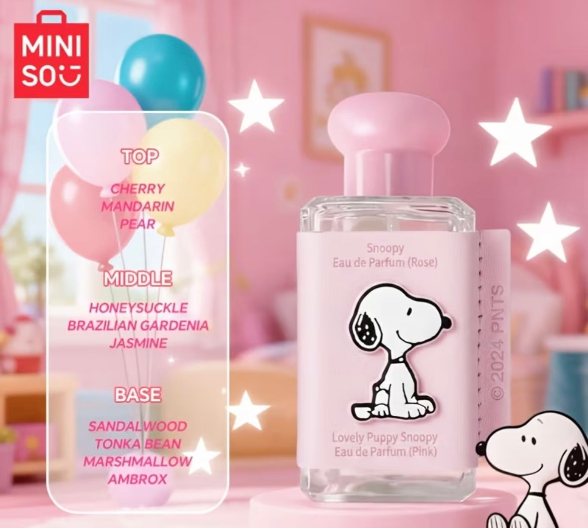 MINISO Snoopy Collaboration Perfume