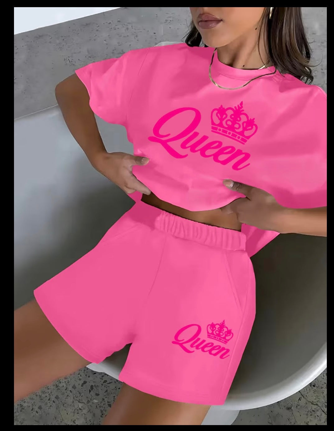 Women T-shirt & Shorts Set