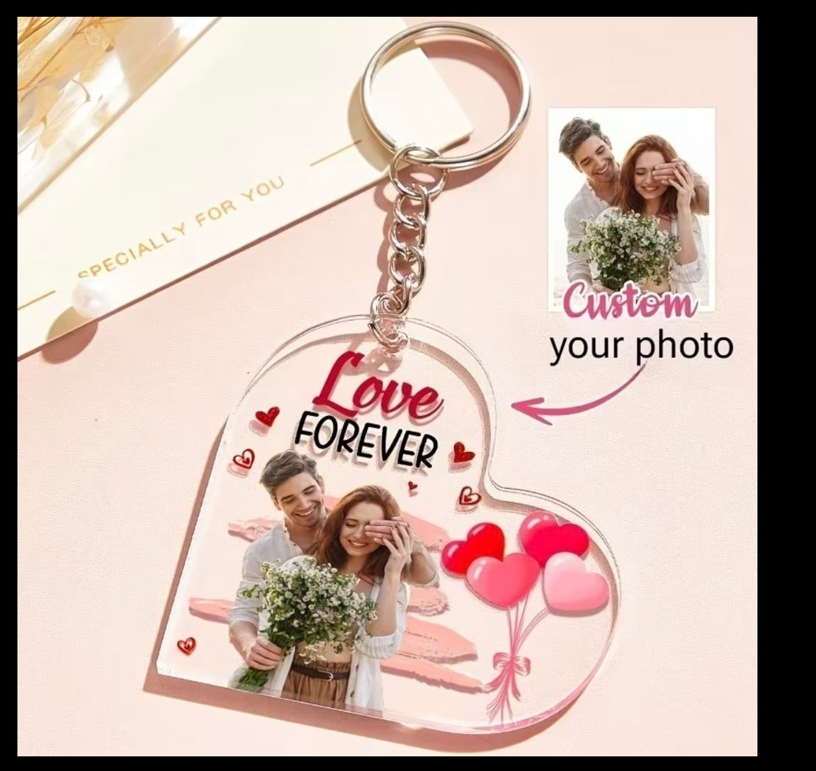 Personiled Photo KeyRing