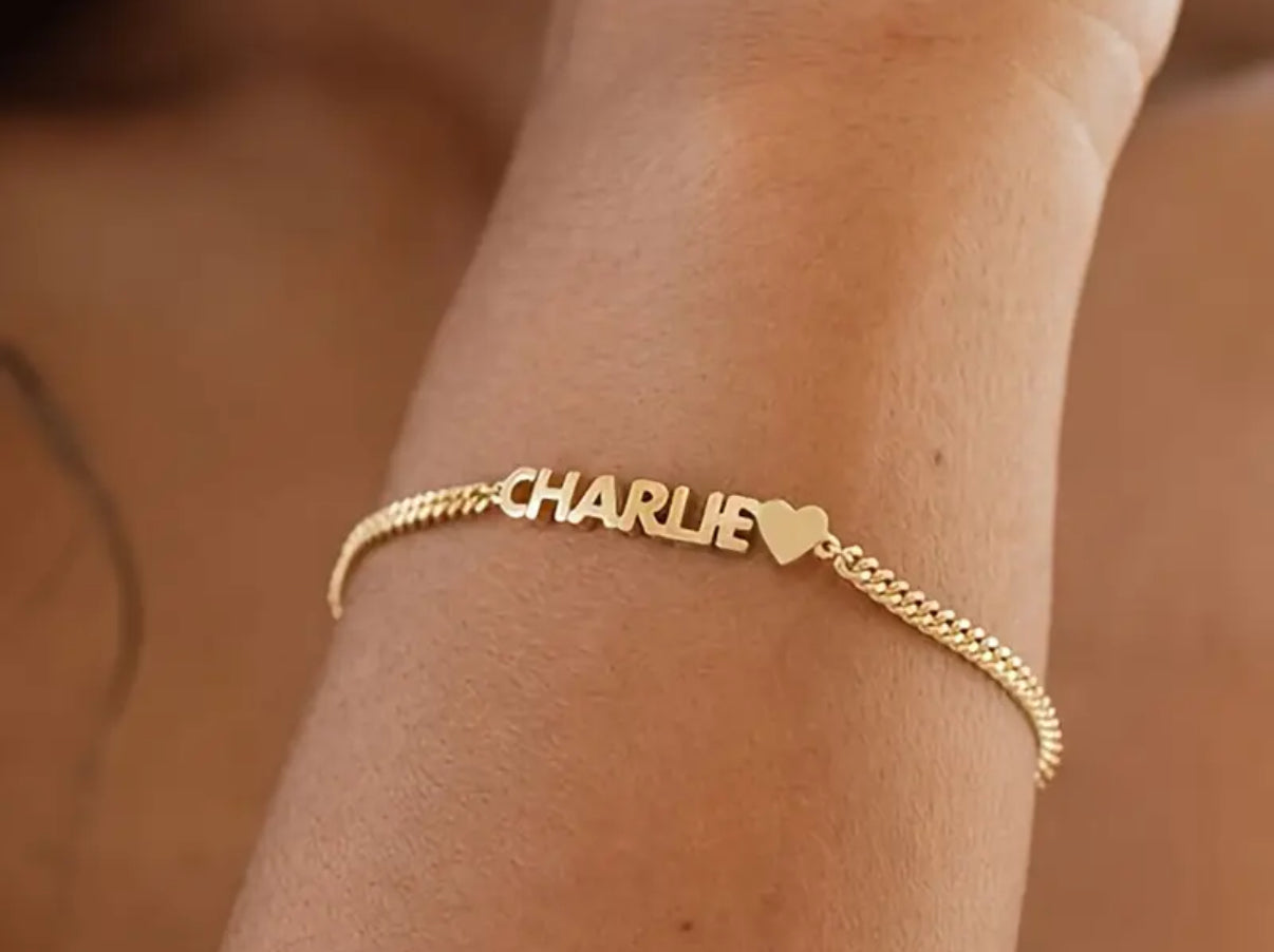 Personalised Name Golden Bracelet